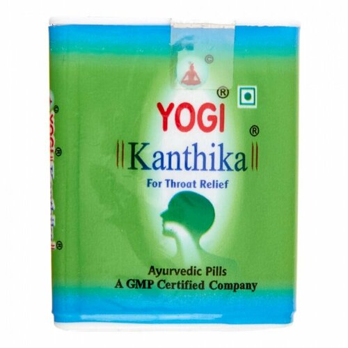 YOGI AYURVEDIC Йоги Кантика для устранения симптомов першения, боли в горле и кашле 70шт фотография