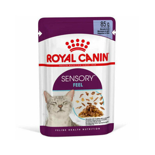 Влажный корм для кошек Royal Canin Sensory Feel 12 шт. х 85 г (кусочки в желе) фотография