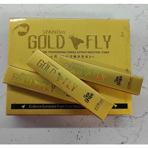 Возбуждающие капли для женщин (виагра) Золотая Шпанская Мушка / Spanish Gold Fly, 3 саше фотография