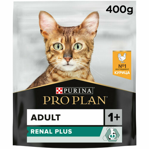 Pro Plan Cat Adult сухой корм для взрослых кошек с курицей - 400 г фотография