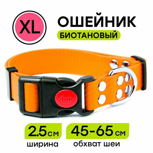 Ошейник из биотана 45-65 см (XL), 25 мм, Woofy 