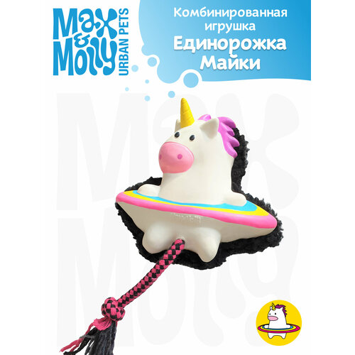 Max & Molly Комбинированная игрушка Единорожка Майки, 13 cm x 14.5 cm x 6.5 cm фотография