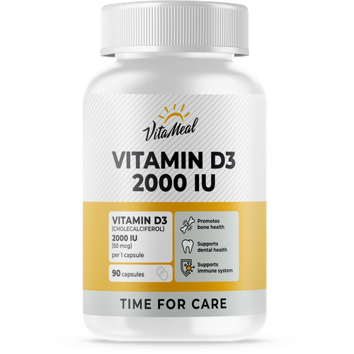 Витамин д3 VitaMeal Vitamin D3 2000 IU, 90 капсул фотография