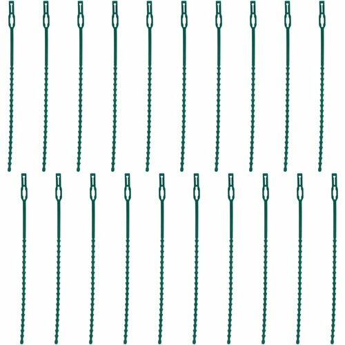 фотография Хомуты для растений, 22 см, 100 шт, пластик, купить за 419 р