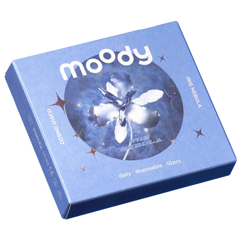 Контактные линзы Moody Cosmo Disco, 10 шт., R 8,5, D -6, iris nebula, 1 уп. фотография