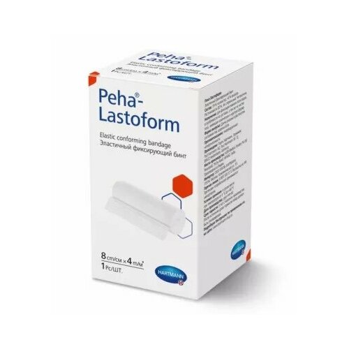 Peha-Lastoform бинт эластичный фиксирующий 8 см x 4 м фотография