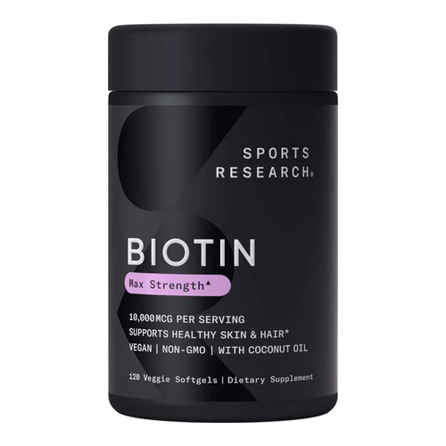 Sports Research Biotin капс., 10000 мкг, 100 г, 120 шт. фотография