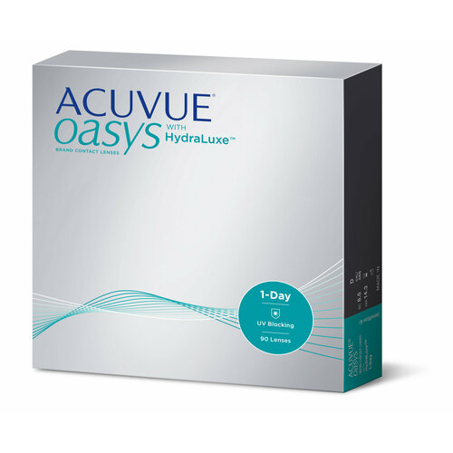 Контактные линзы ACUVUE OASYS 1-Day with HydraLuxe., 90 шт., R 8,5, D +7,5 фотография