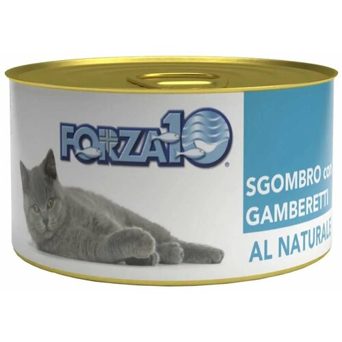 Forza10 Natural Sgombro Gamberetti влажный корм для взрослых кошек со скумбрией и креветкой - 75 г фотография