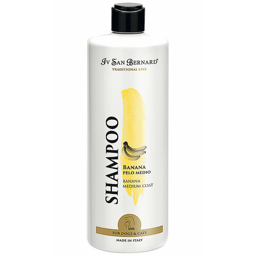 IV SAN BERNARD TRADITIONAL LINE BANANA SHAMPOO шампунь с ароматом банана для среднешерстных собак и кошек (500 мл) фотография