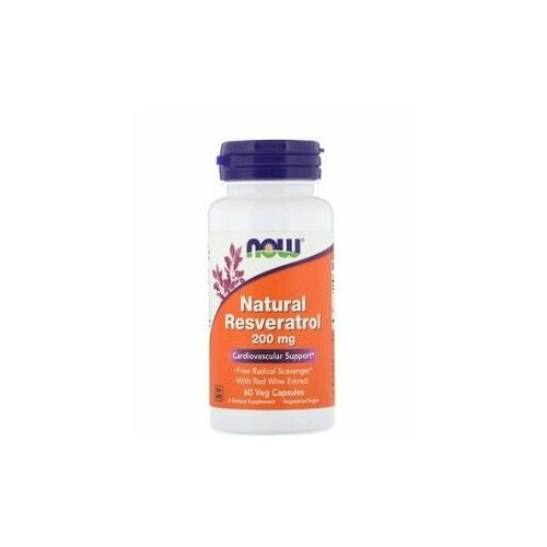 Антиоксидант NOW RESVERATROL 200 мг (60 вегкапс) фотография