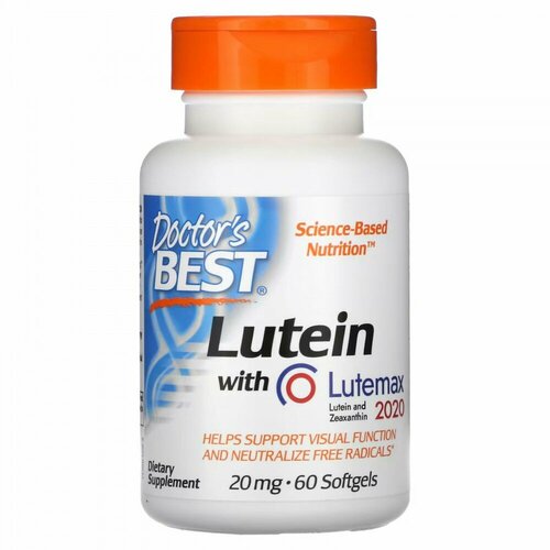 Doctor`s Best Lutein with Lutemax (Лютеин 20 мг) 60 капс (Doctor's Best) фотография