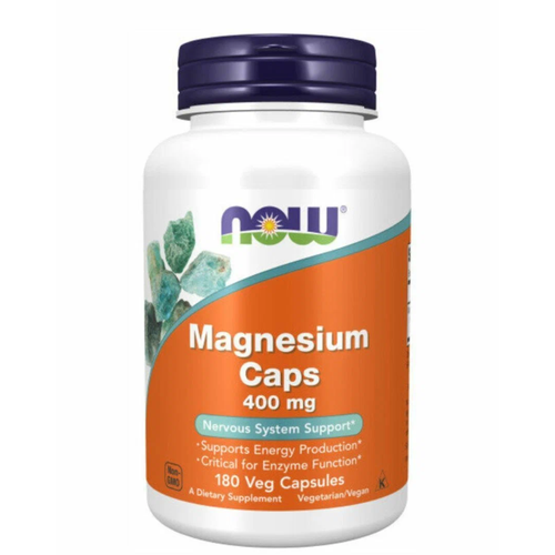 NOW Magnesium Caps 400мг 180 капсул Нау Магний в капсулах 400 мг фотография