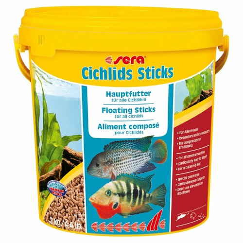 Корм для цихлид Sera Cichlids Sticks в палочках, 2 кг фотография