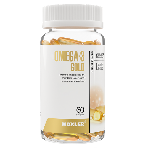 Омега-3 Голд Maxler Omega-3 Gold 60 шт (USA) фотография