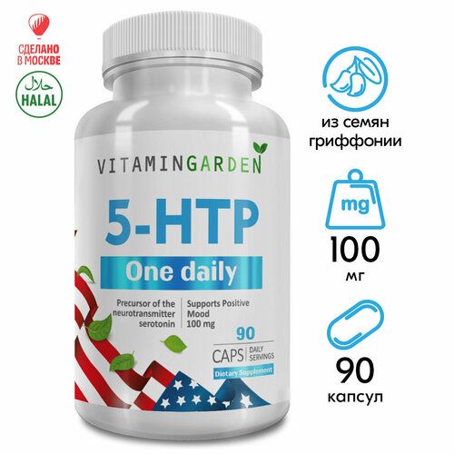 5 HTP, триптофан, для здорового сна и похудения, 90 капсул фотография