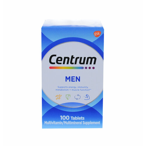 Витамины для мужчин Centrum Men Multivitamin 100 таблеток. фотография