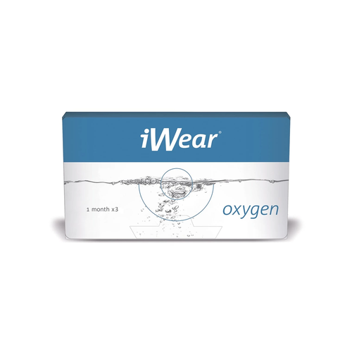 Контактные линзы iWear Oxygen, 3 шт., R 8,6, D -3 фотография