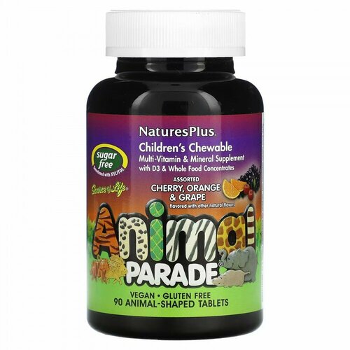 Animal Parade Витаминно-минеральный комплекс для детей 90 жев табл (Nature's Plus) (Ассорти) фотография