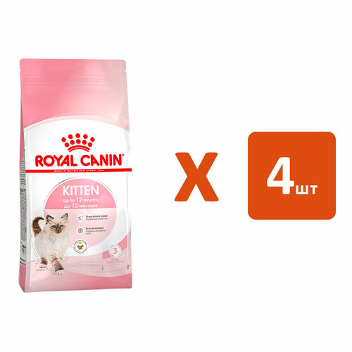 ROYAL CANIN KITTEN 36 для котят 2 кг х 4 шт фотография