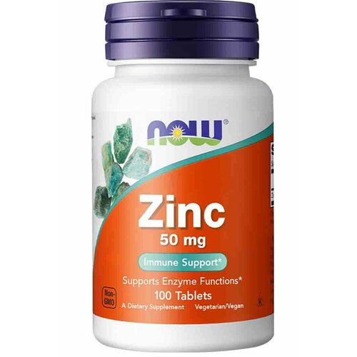 NOW Минералы NOW Zinc Gluconate 50mg 100 табл. фотография