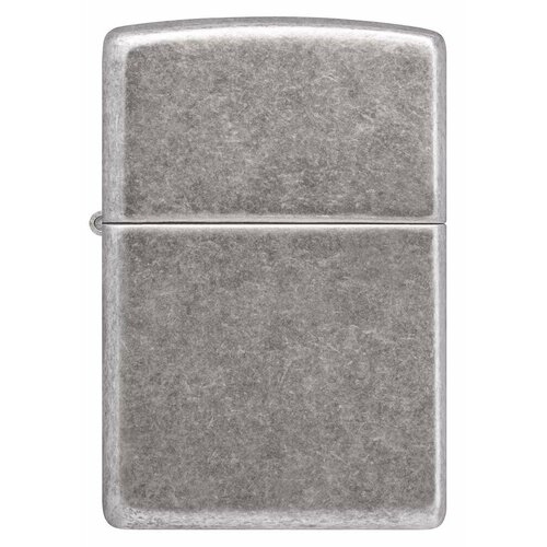 Оригинальная бензиновая зажигалка ZIPPO Armor 28973 с покрытием Antique Silver фотография