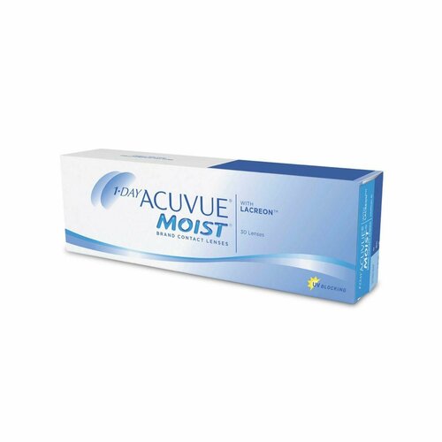 Контактные линзы ACUVUE 1-DAY MOIST.., 30 шт., R 8,5, D +2,25, 1 уп. фотография