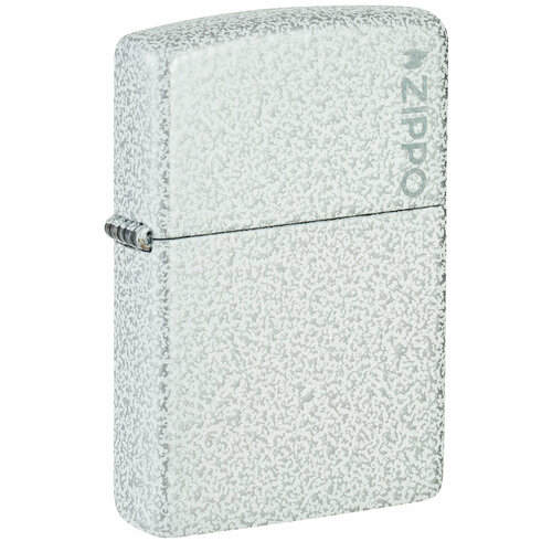 Зажигалка ZIPPO Classic с покрытием Glacier, латунь/сталь, белая, матовая, 38x13x57 мм фотография