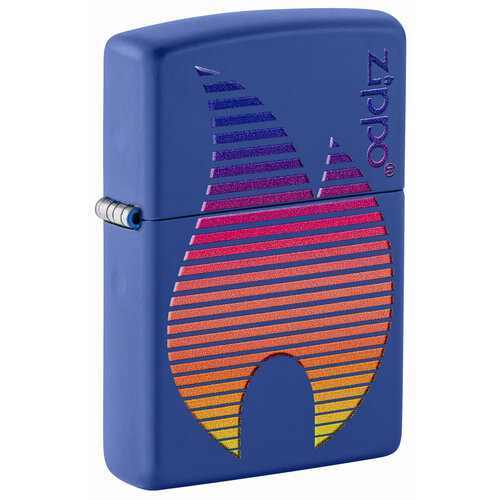 Зажигалка ZIPPO Classic с покрытием Royal Blue Matte, латунь/сталь, синяя, матовая, 38x13x57 мм фотография