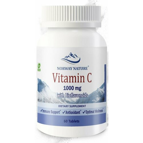 Отдельные витамины Norway Nature Vitamin C 1000 mg with Bioflavonoids (60 таблеток) фотография