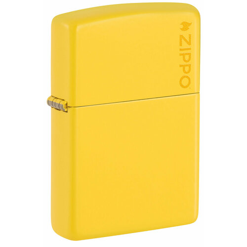 Зажигалка ZIPPO Classic с покрытием Sunflower, латунь/сталь, желтая, глянцевая, 38x13x57 мм фотография