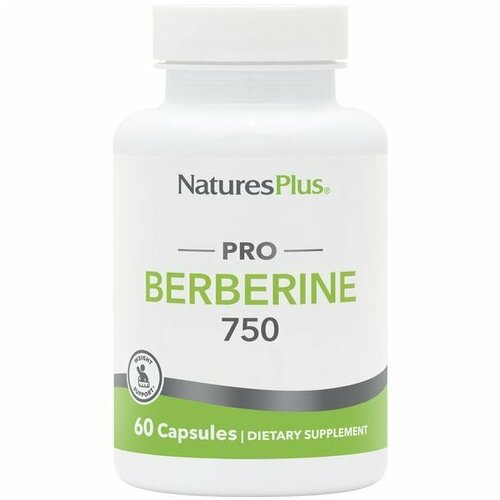 Natures Plus Pro, Berberine, Берберин 750 мг, 60 капсул фотография