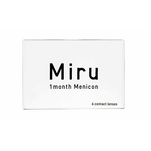 Контактные линзы Menicon Miru 1month, 6 шт., R 8,6, D -2,5, прозрачный, 1 уп. фотография