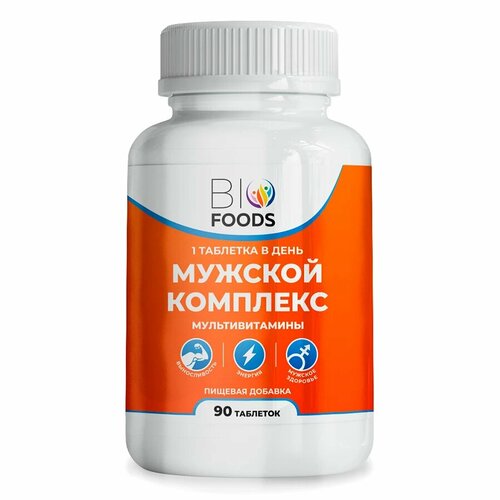 BioFoods, Мужской комплекс витаминов, мультивитамины, 90 таблеток фотография