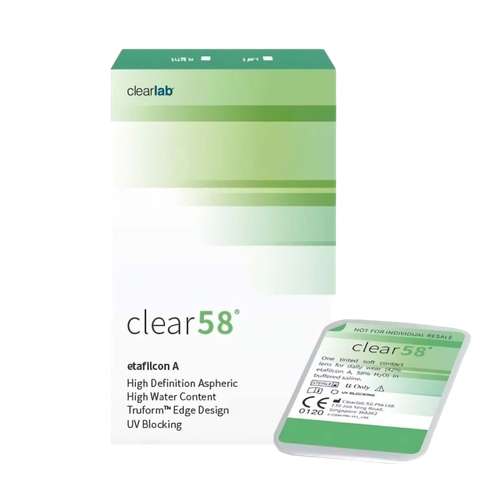 Контактные линзы Clearlab Clear 58, 14 мм, 6 шт., R 8,7, D -4,25, 1 уп. фотография