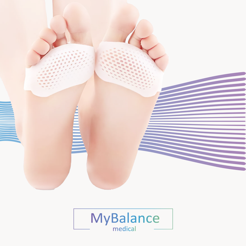 Подушечки защита от мозолей MyBalance силиконовые, с перфорацией, белый, универсальный размер, 2 шт фотография