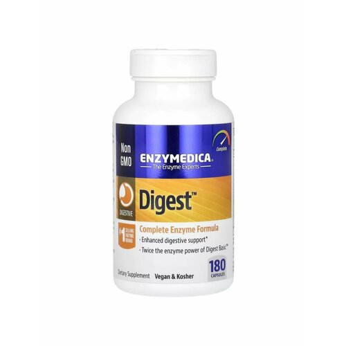 Digest Complete Enzyme Formula, энзимы, 180 капсул фотография