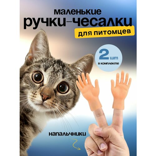 Игрушка для кошек/ щекоталки/ Маленькие ручки на палец фотография