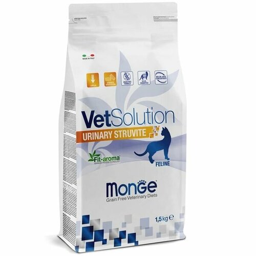 Сухой корм для кошек VetSolution Urinary Struvite, для лечения МКБ, беззерновой 1.5 кг фотография