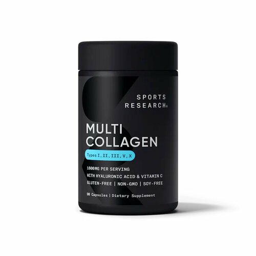 Мульти Коллагеновый комплекс, Multi Collagen Capsules, Sports Research, 90 капсул фотография