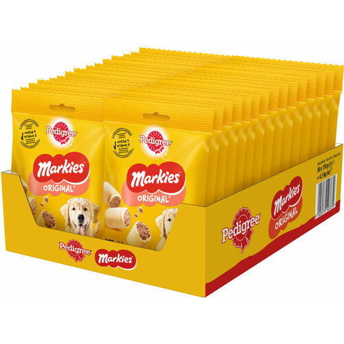 Лакомство для собак Pedigree Markies мясное печенье, 4.5 кг 150 г х 30 уп. фотография