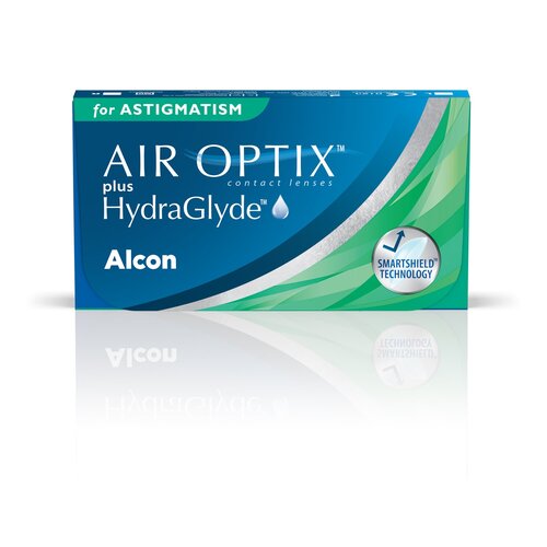 Контактные линзы Alcon Air optix Plus HydraGlyde for Astigmatism., 3 шт., R 8,7, D -7,5, CYL: -2,25, AХ: 110 фотография