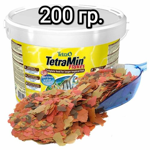 Сухой корм для рыб Tetra Min Flakes, 200гр фотография