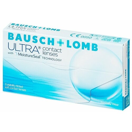 Контактные линзы Bausch & Lomb Ultra, 3 шт., R 8,5, D -2,5 фотография