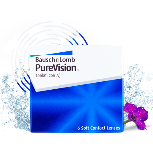 Контактные линзы Bausch & Lomb PureVision, 6 шт., R 8,6, D -0,75 фотография