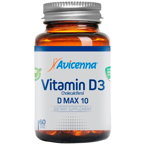 Avicenna Vitamin D3 капс., 10000 МЕ, 0.17 г, 60 шт. фотография