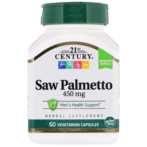 Капсулы 21st Century Saw Palmetto, 70 г, 450 мг, 60 шт. фотография