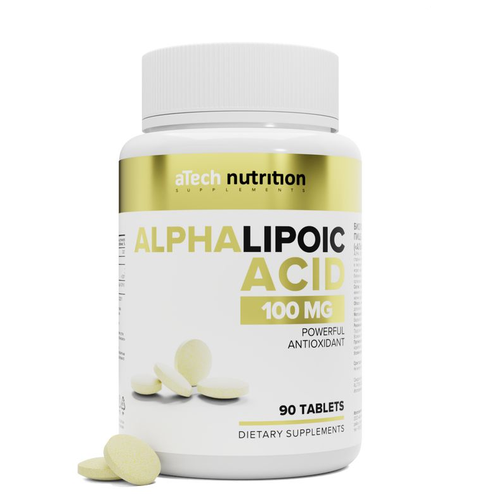 Альфа-липоевая кислота ALPHA LIPOIC ACID aTech nutrition 90 таблеток фотография