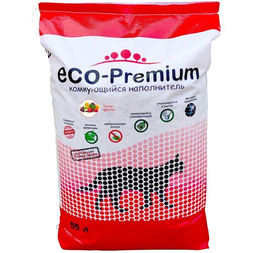 Комкующийся наполнитель ECO-Premium Green 129422, 55л, 1 шт. фотография