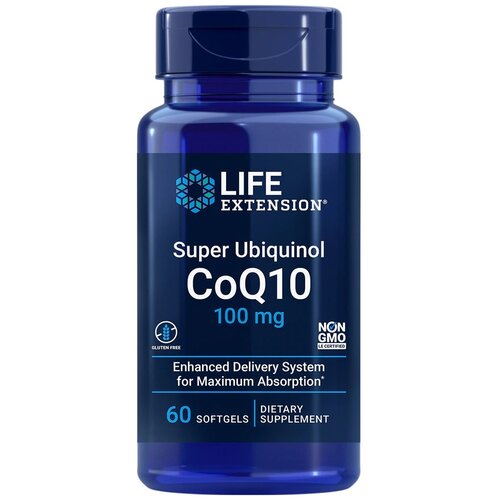 Super Ubiquinol CoQ10 100 мг 60 капсул (Life Extension) фотография